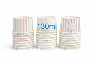 Miska papierowa pastelowa 130ml (1000szt) 